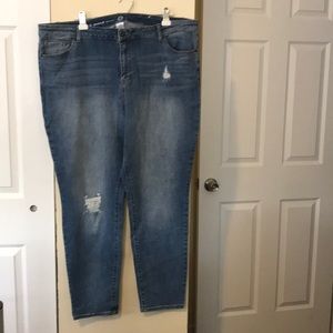 W62 Jeans Size22 Skinny Signature Fit Distressed